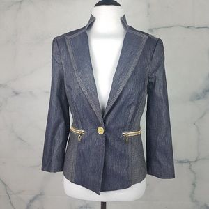 Bebe Denim Blazer Jacket